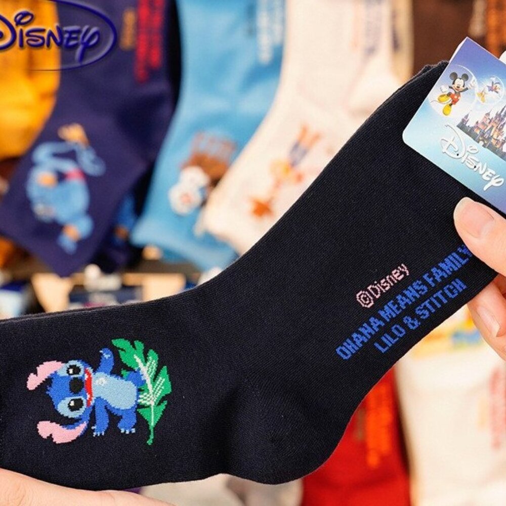 Stitch Socks Lilo & Stitch~Black~Womens Girls Unisex